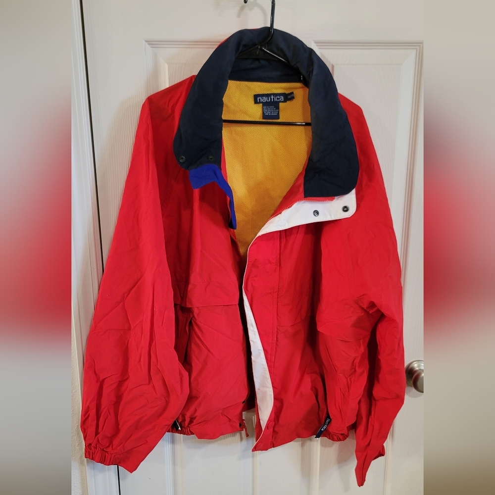 Nautica Red Windbreaker Sz‎ XXL